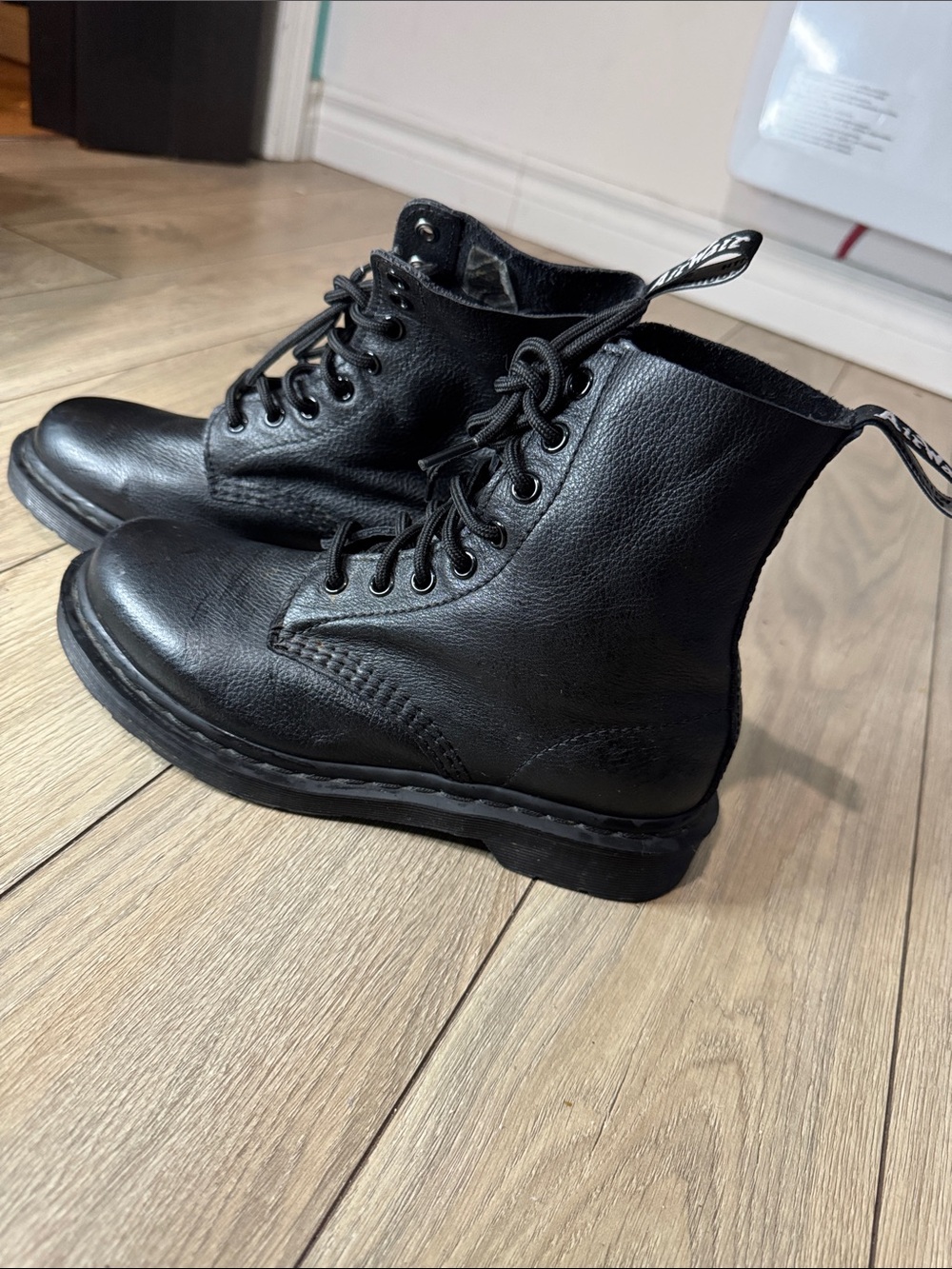 Dr.Martens  Black Leather Lace-Up Boots